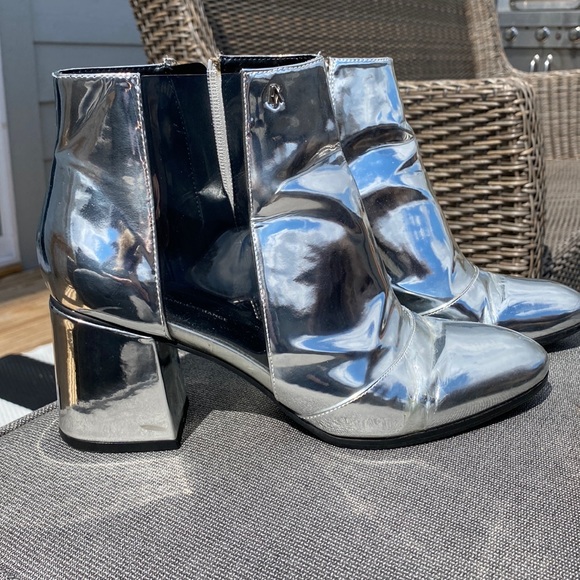 Silver mirror AX boots 9 - Picture 3 of 8